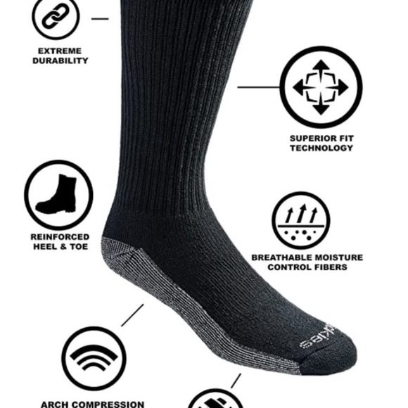 Men's Dri-tech Moisture Control Crew Socks Multipack - Dickies - Picture 3 of 5